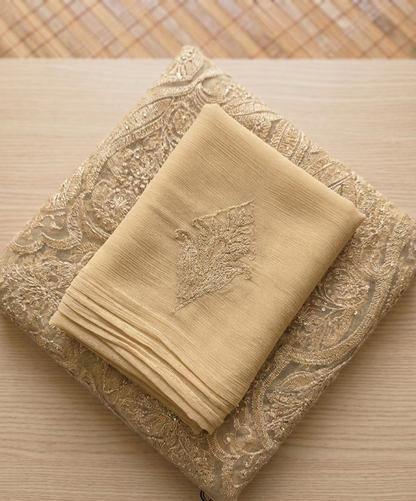 Cream Embroidered