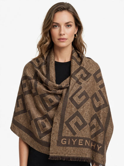 Luxury Wool Scarf Women - Soft Warm Pashmina Shawl