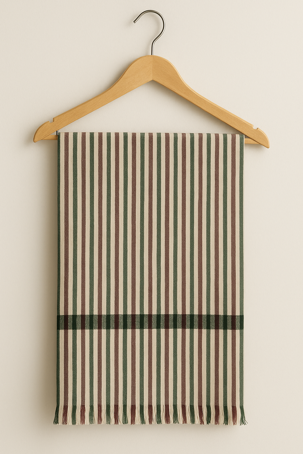 Luxury Striped Pashmina Printed Shawl