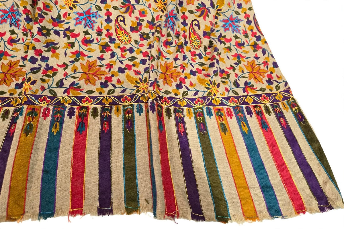 Kalamkari printed Floral & Paisley Pattern Wrap