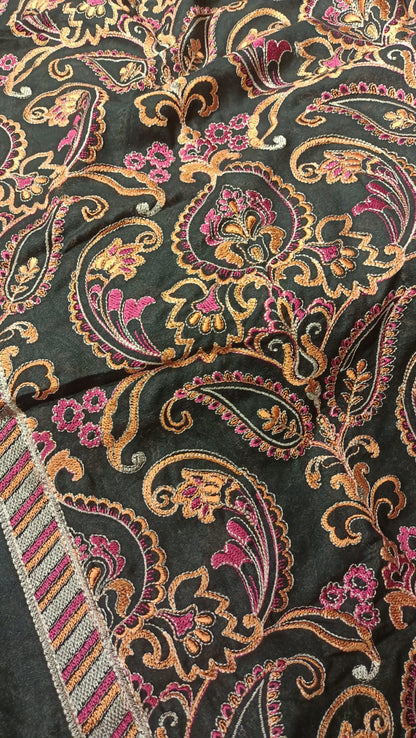 Karandi embroidered shawl