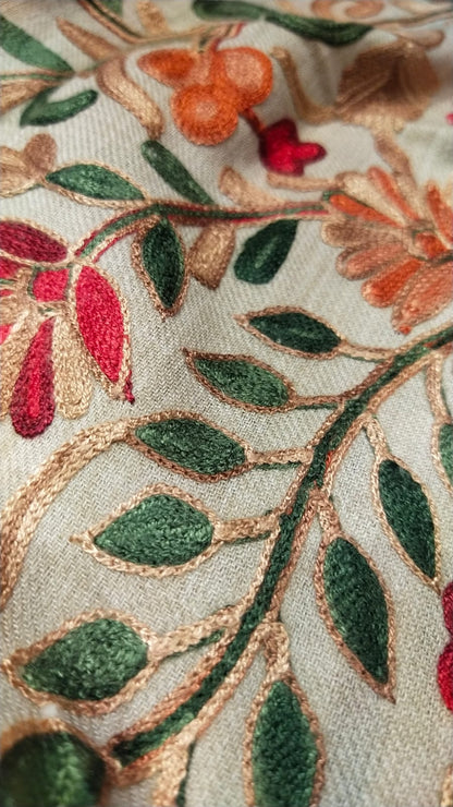 Embroidered Pashmina Kaftan