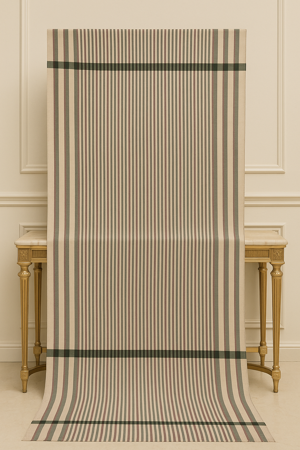 Luxury Striped Pashmina Printed Shawl