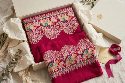 Fuchsia Pashmina Shawl