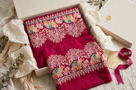 Fuchsia Pashmina Shawl