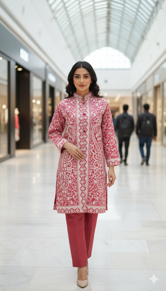 Embroidered  Silk Jacket