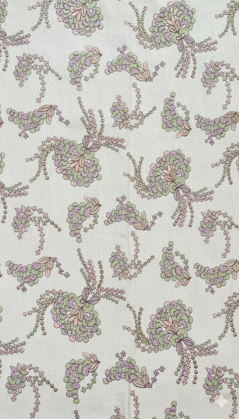 Pastel Floral Print Pashmina Shawl