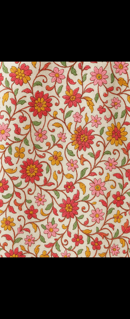 Elegant Floral Pashmina Embroidered Shawl