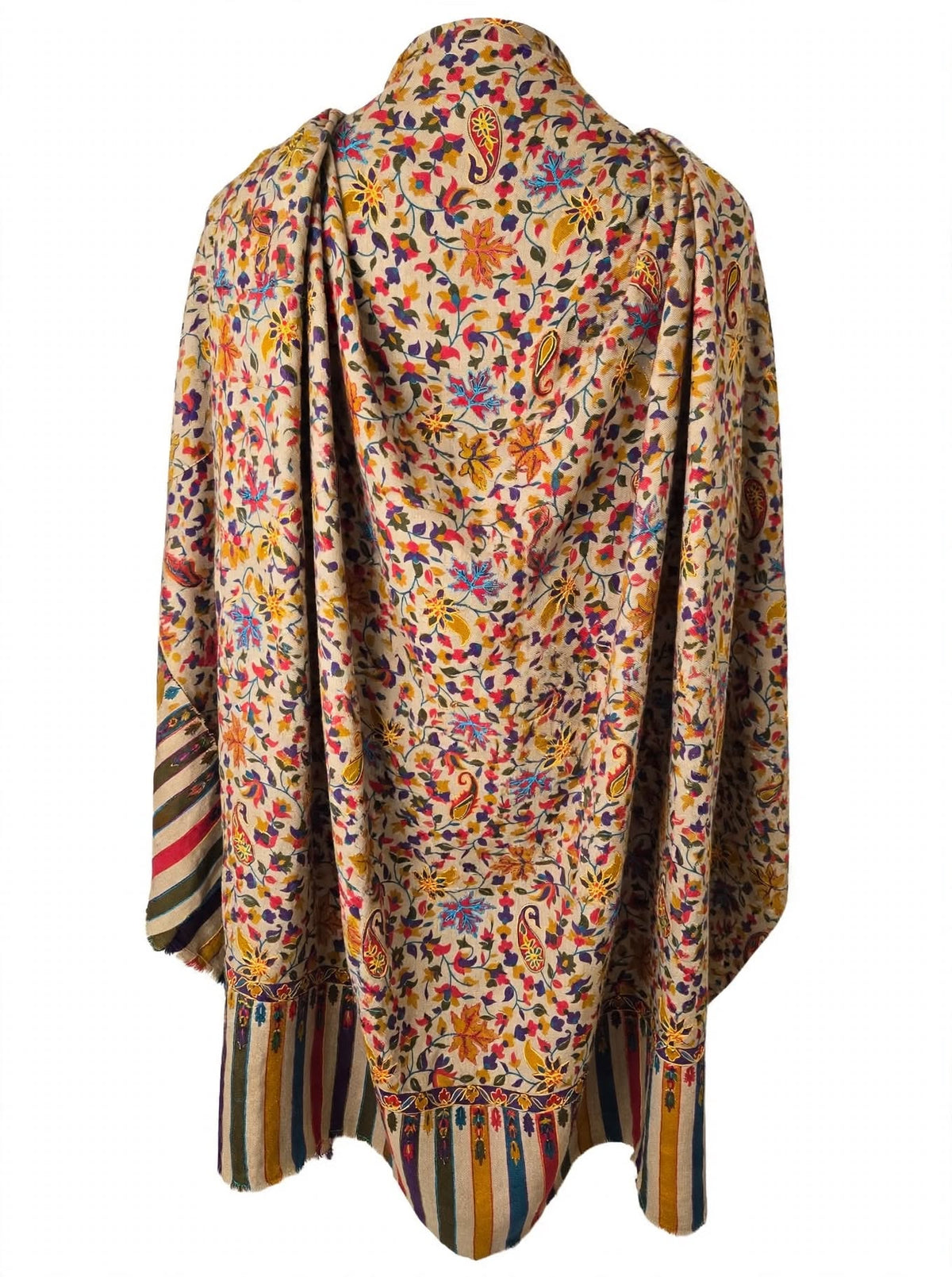 Kalamkari printed Floral & Paisley Pattern Wrap