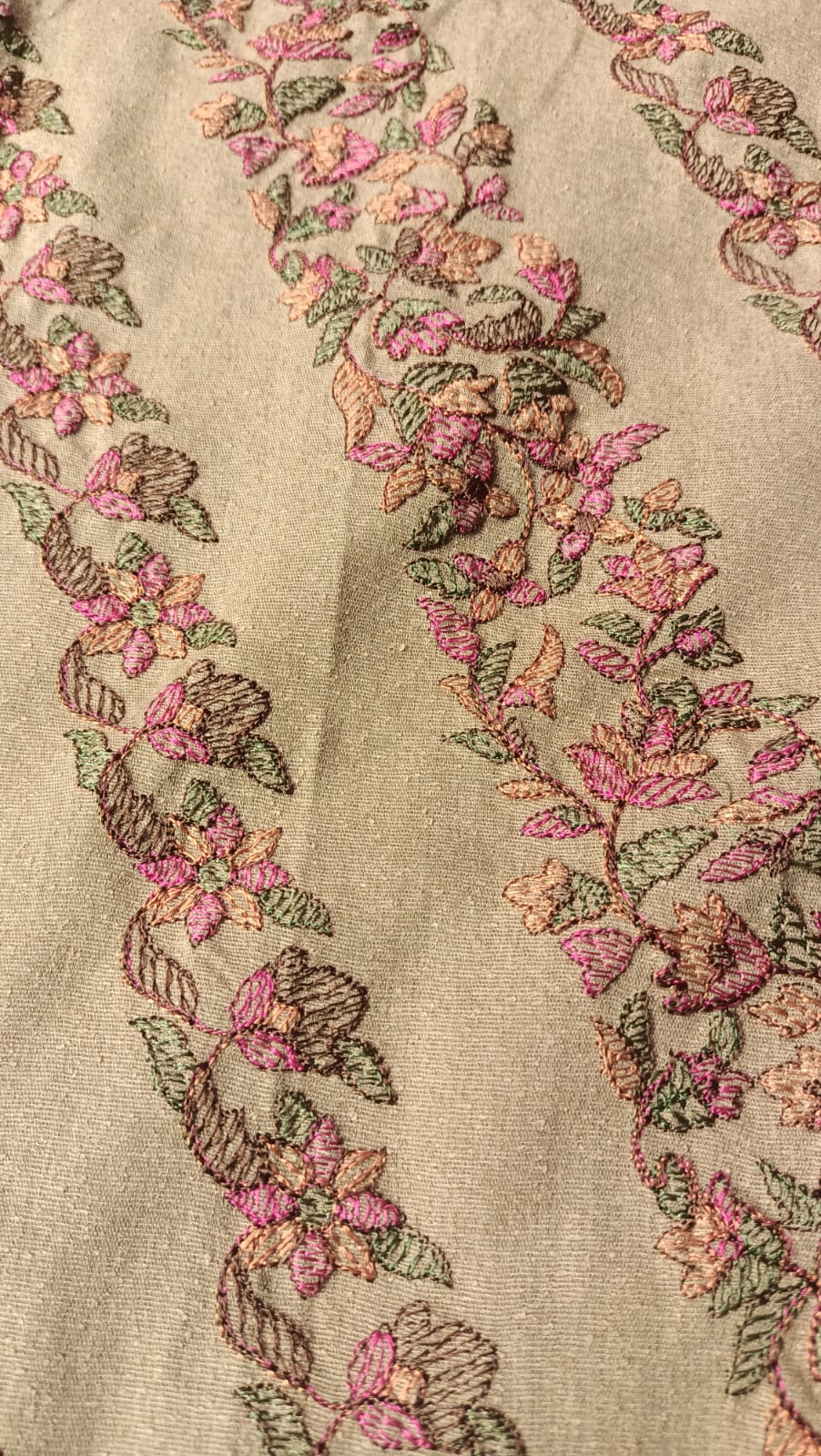 Elegant Karandi Shawl with Intricate Embroidery