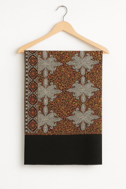 Multicolor Embroidered Pashmina Shawl