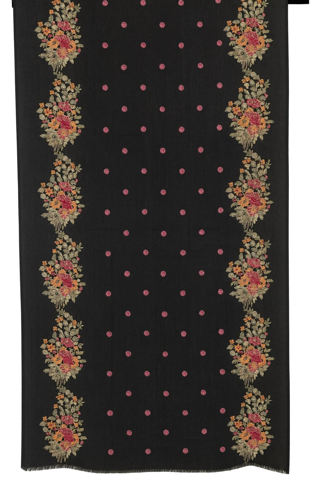 Black Karandi Embroidered Shawl