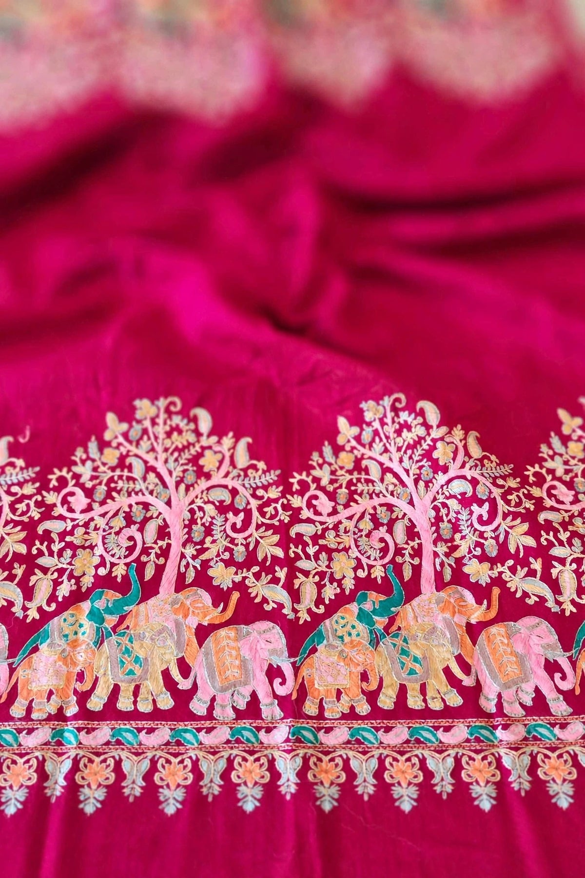 Fuchsia Pashmina Shawl