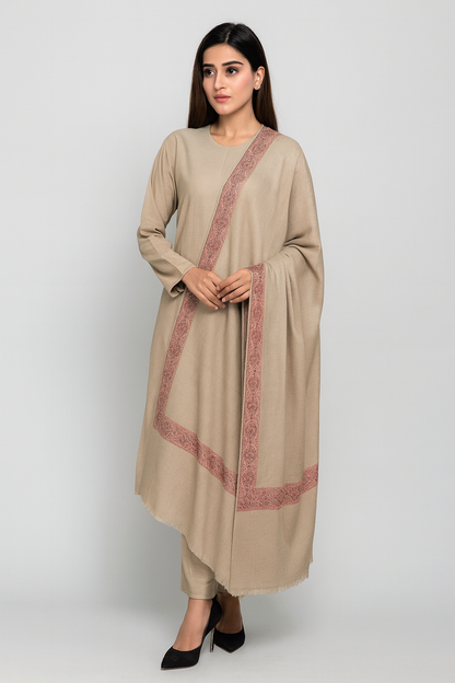 Luxury Striped Pashmina Printed Shawl