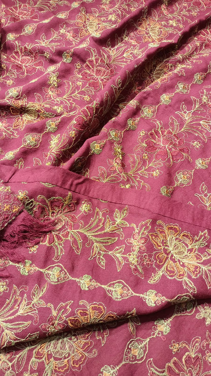 Karandi embroidered shawl