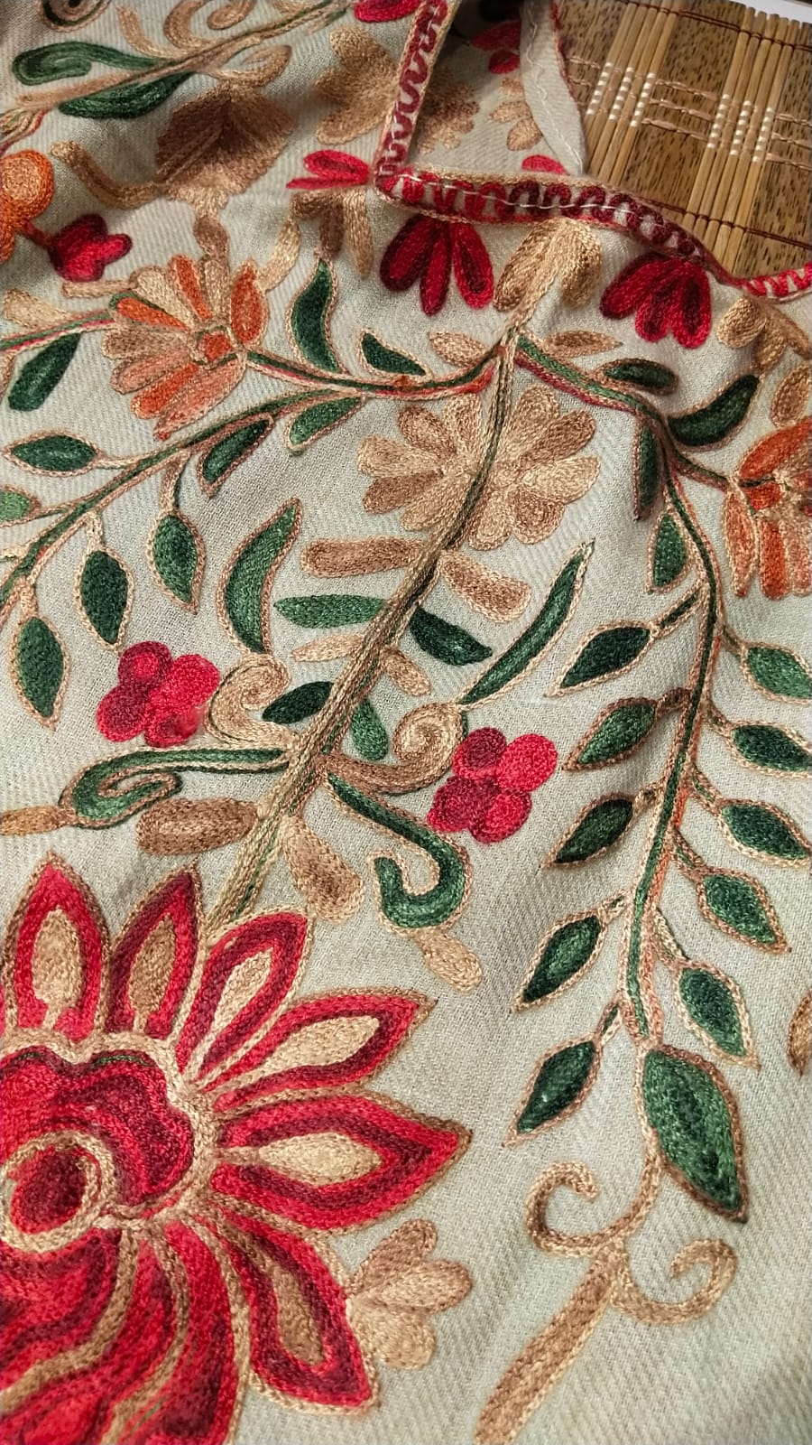 Embroidered Pashmina Kaftan
