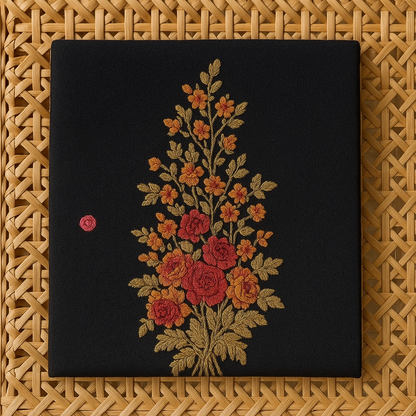 Black Karandi Embroidered Shawl