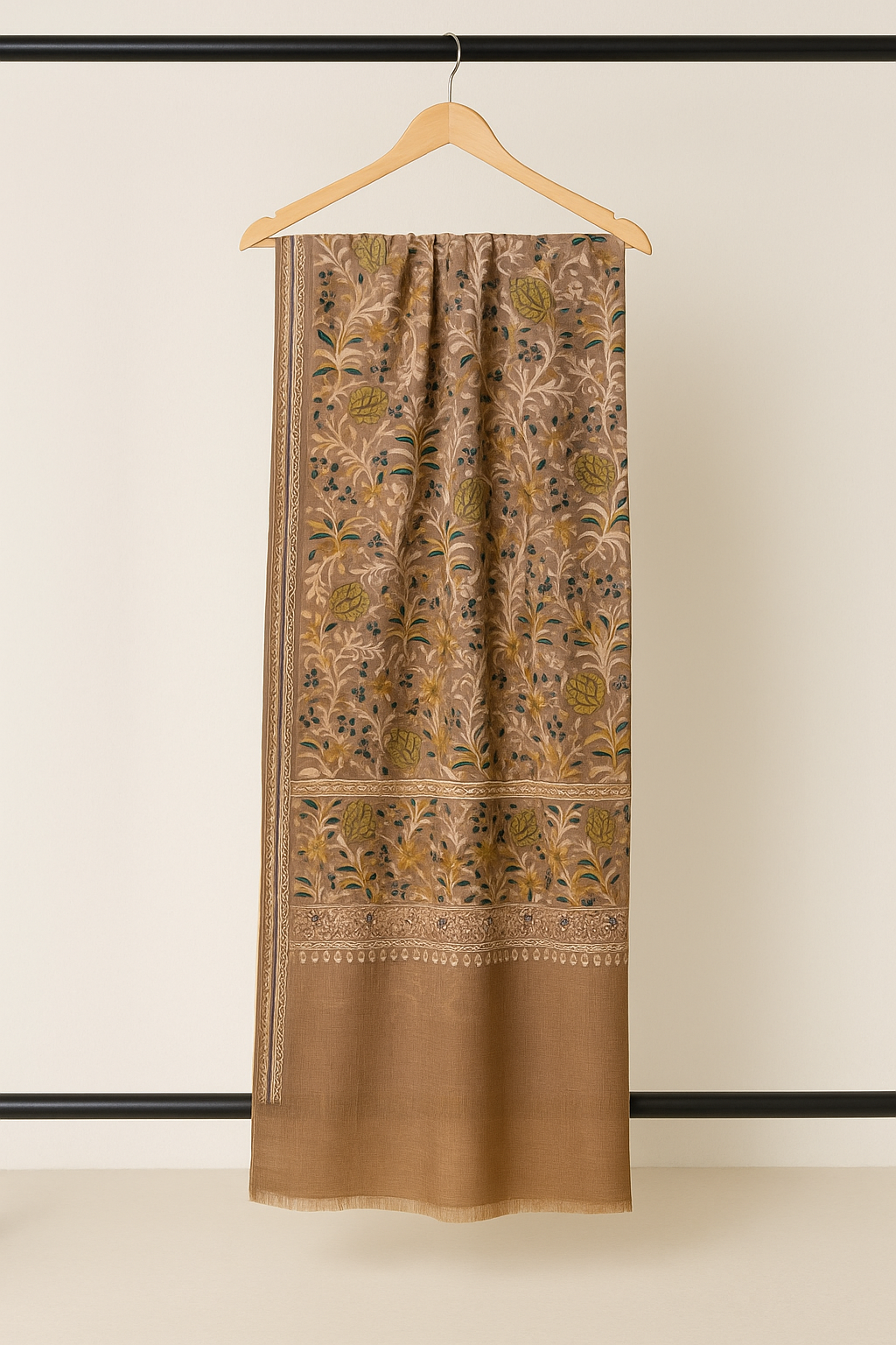 Elegant Embroidered Pashmina Shawl Timeless Sophistication