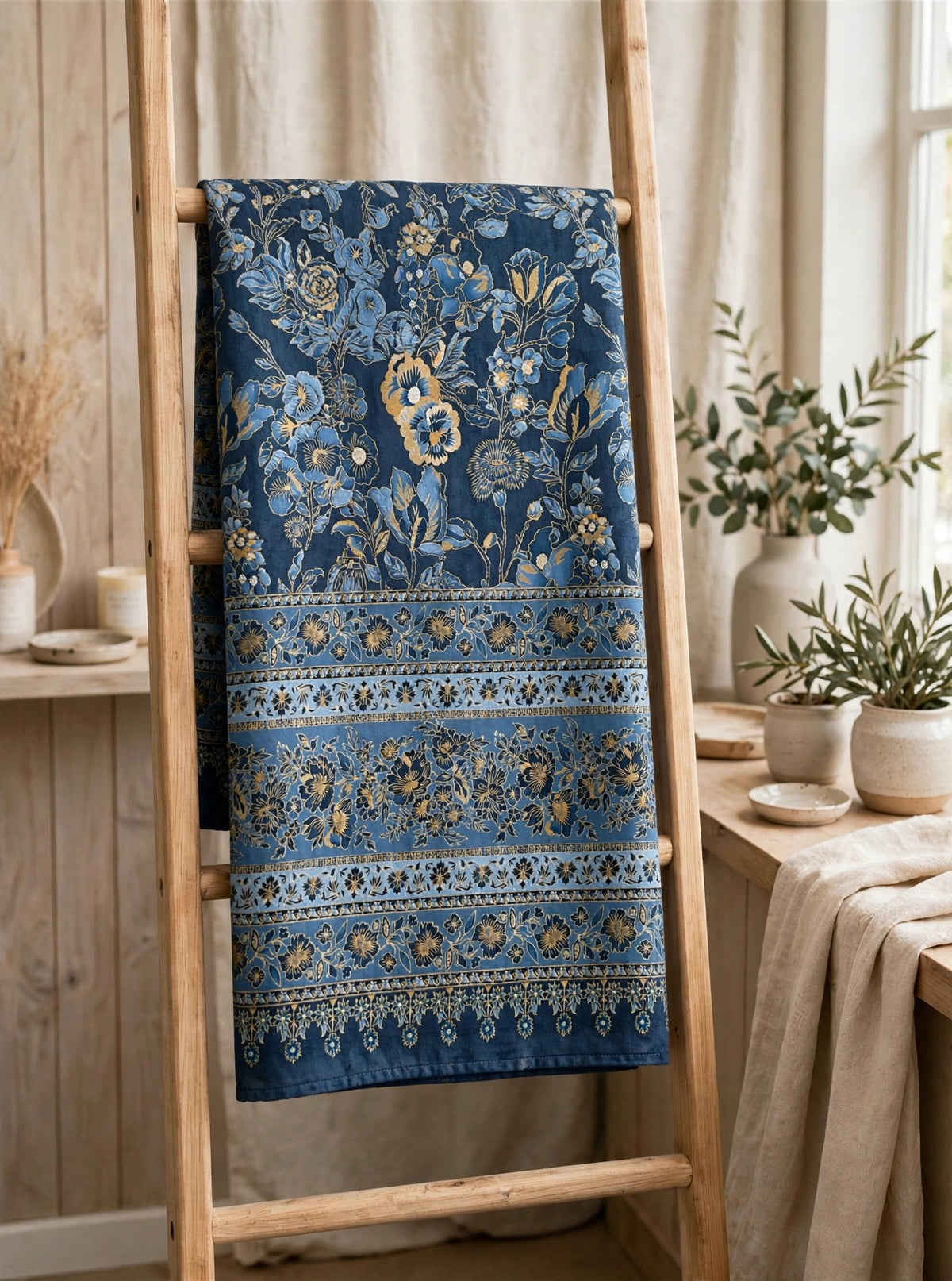 Noor-e-Kashmir - Handwoven Pure Pashmina Kani Shawl | Authentic Kashmiri Jamawar