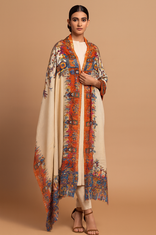 Luxury Printed Pashmina Shawl