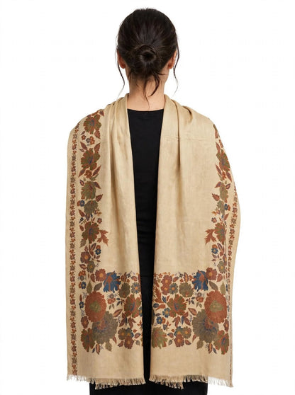 Elegant Floral Printed Pashmina Shawl