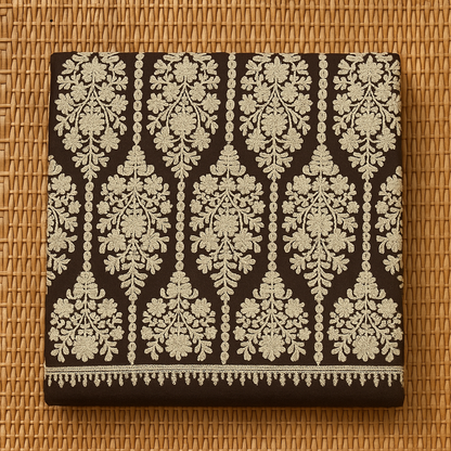 Elegant Black Pashmina Aari Embroidered Shawl