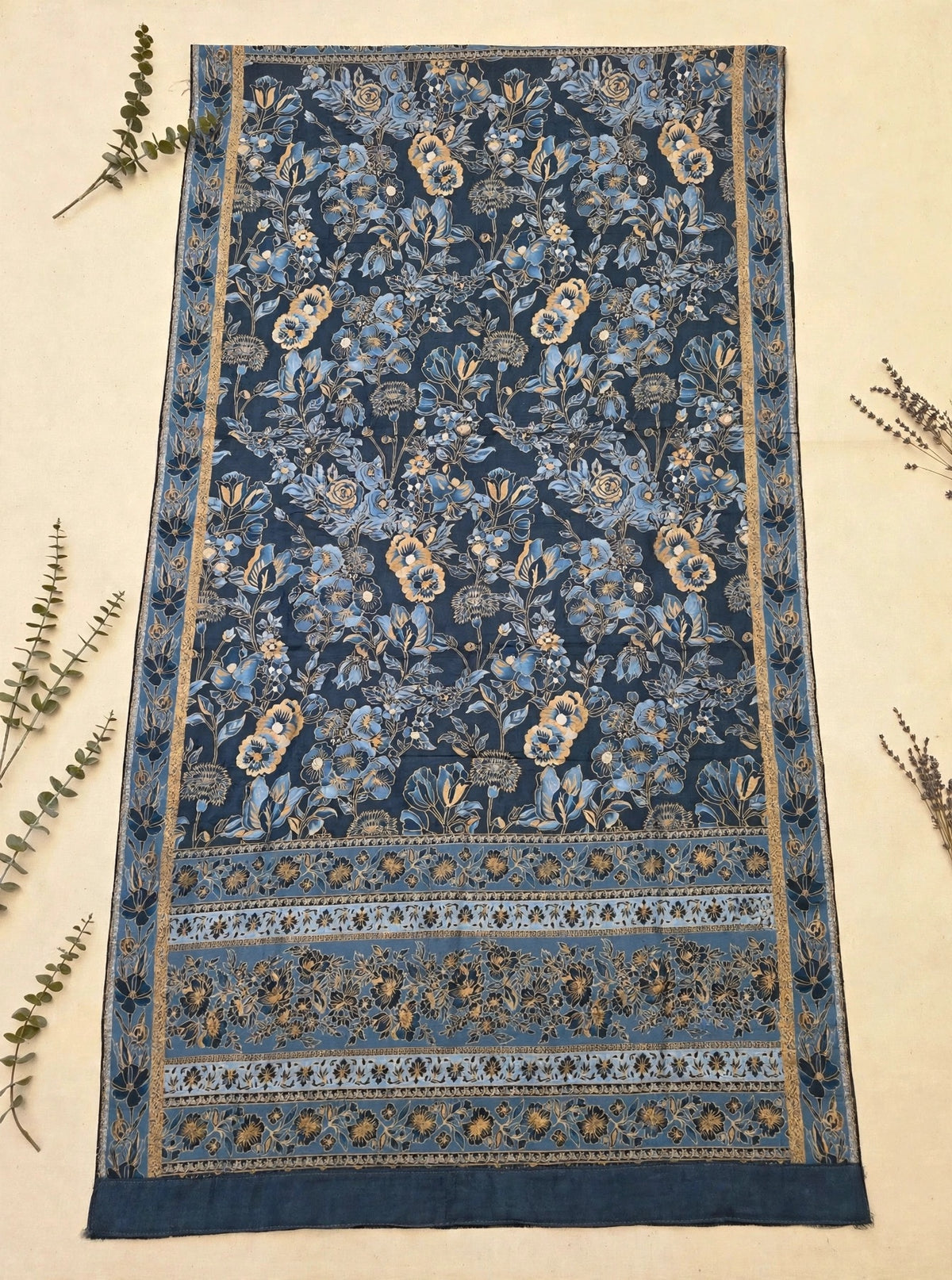 Noor-e-Kashmir - Handwoven Pure Pashmina Kani Shawl | Authentic Kashmiri Jamawar