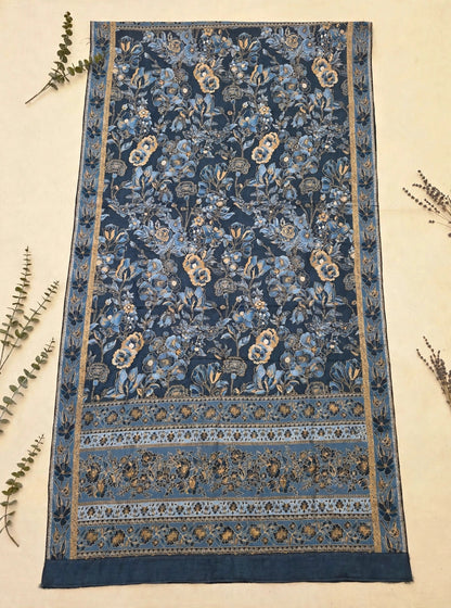 Noor-e-Kashmir - Handwoven Pure Pashmina Kani Shawl | Authentic Kashmiri Jamawar