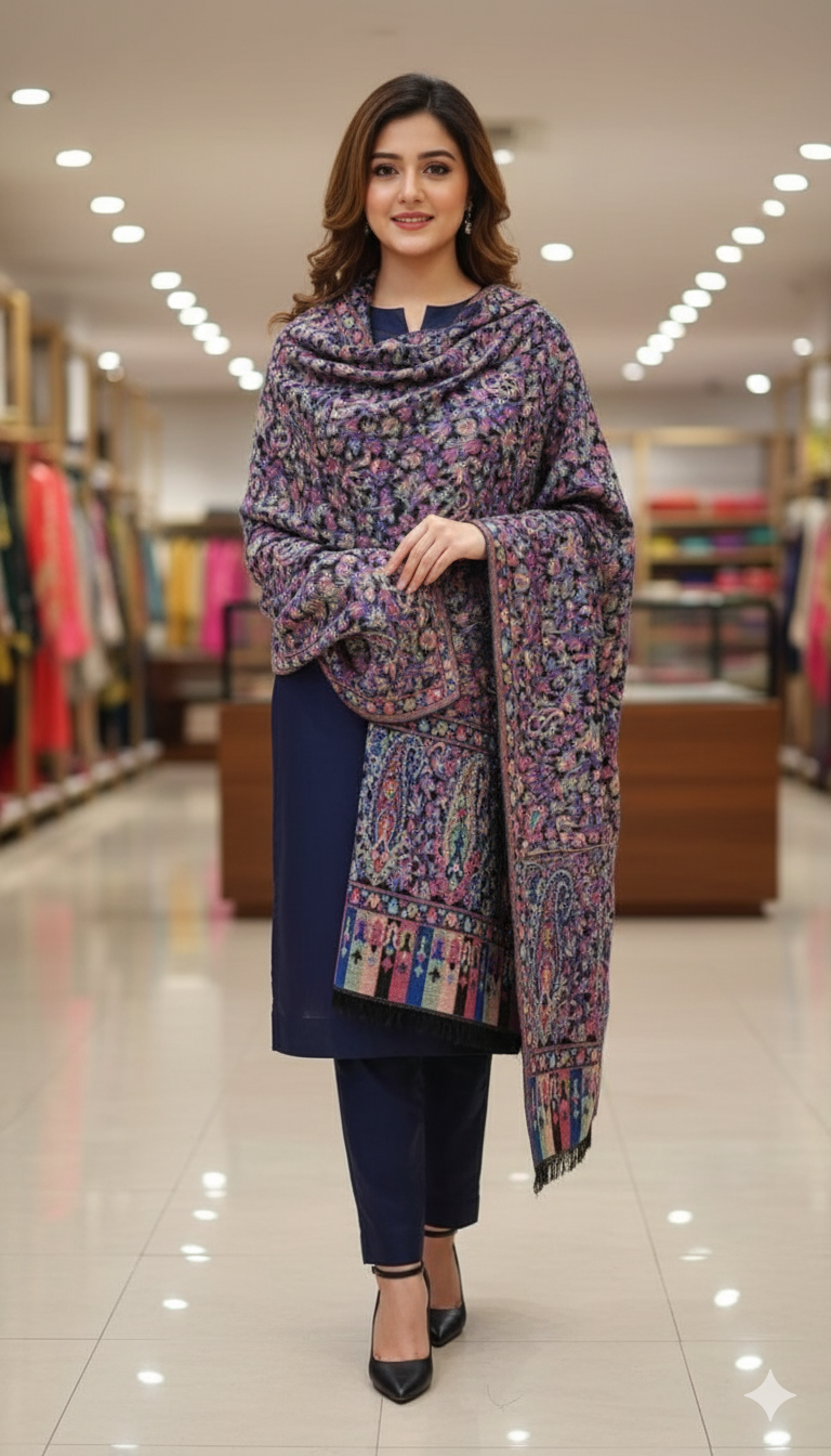 Kani Pashmina full-size shawl