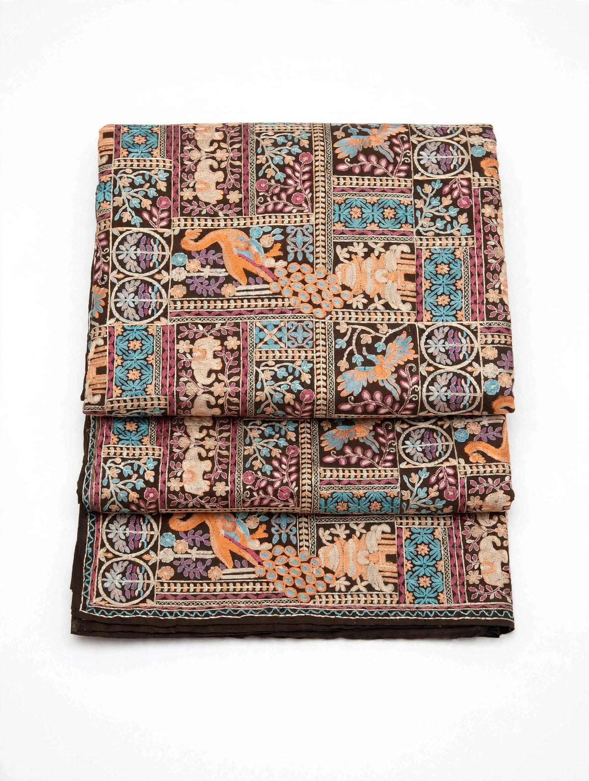 Mastani - Dark Chocolate Brown Heavily Embroidered