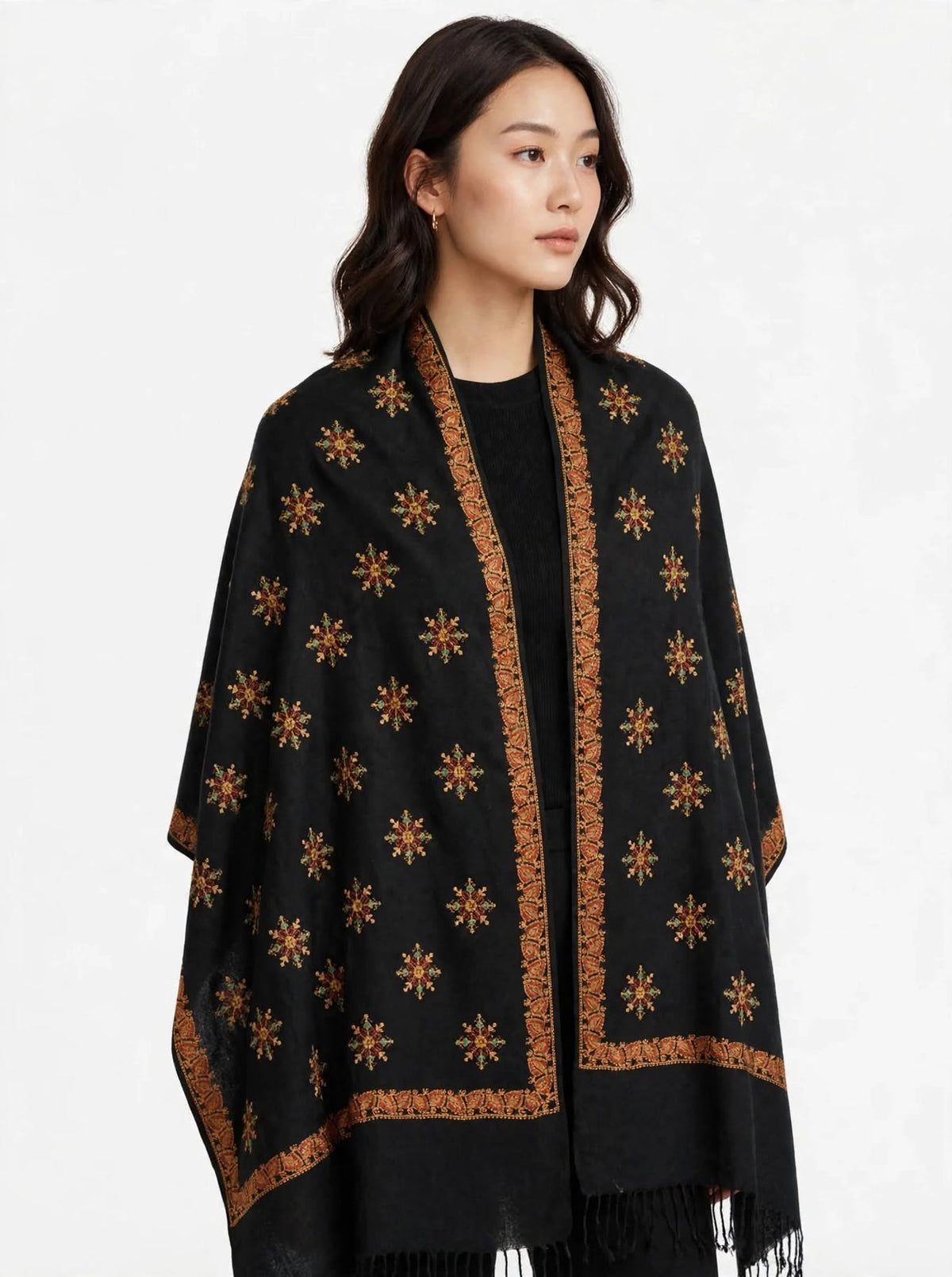 Pashmina embroidered shawl