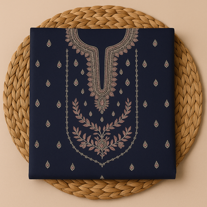 Midnight Bloom – Embroidered Lawn 2-Piece Suit