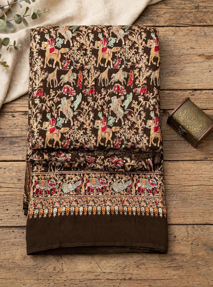The Royal Shikargah - Heirloom Pashmina Nalki Shawl
