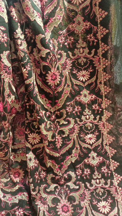 Karandi embroidered shawl