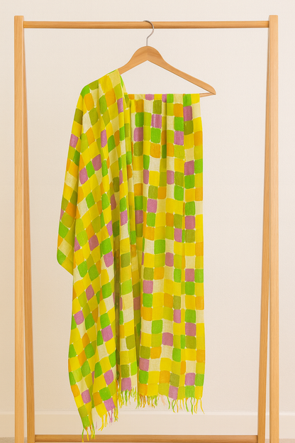 Vibrant Multicolor Printed Pashmina Shawl