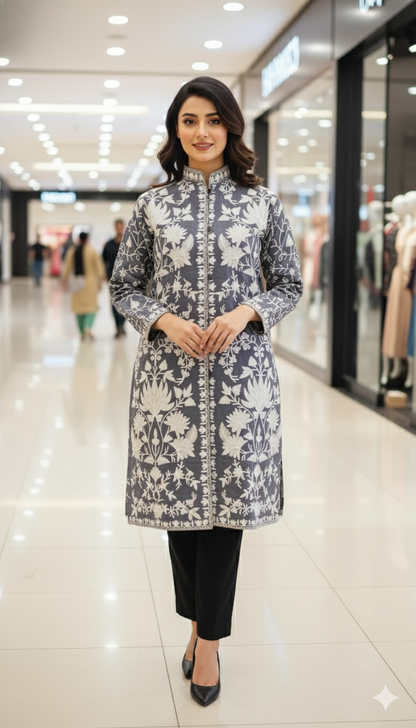 Embroidered Silk Jacket