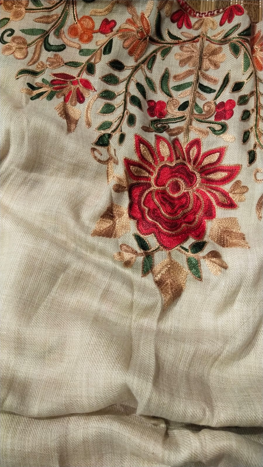 Embroidered Pashmina Kaftan