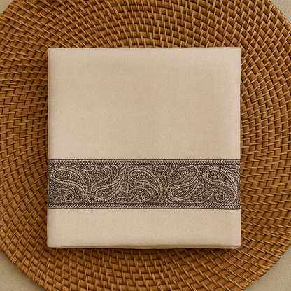 Luxury Pashmina Jacquard Border Shawl  Timeless Elegance