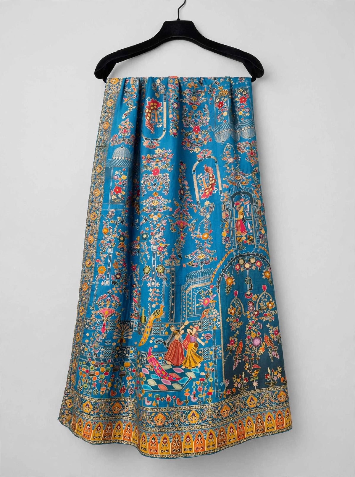 The Mughal Darbar - Royal Ferozi Minakari Jama Shawl
