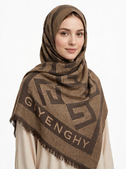 Luxury Wool Scarf Women - Soft Warm Pashmina Shawl