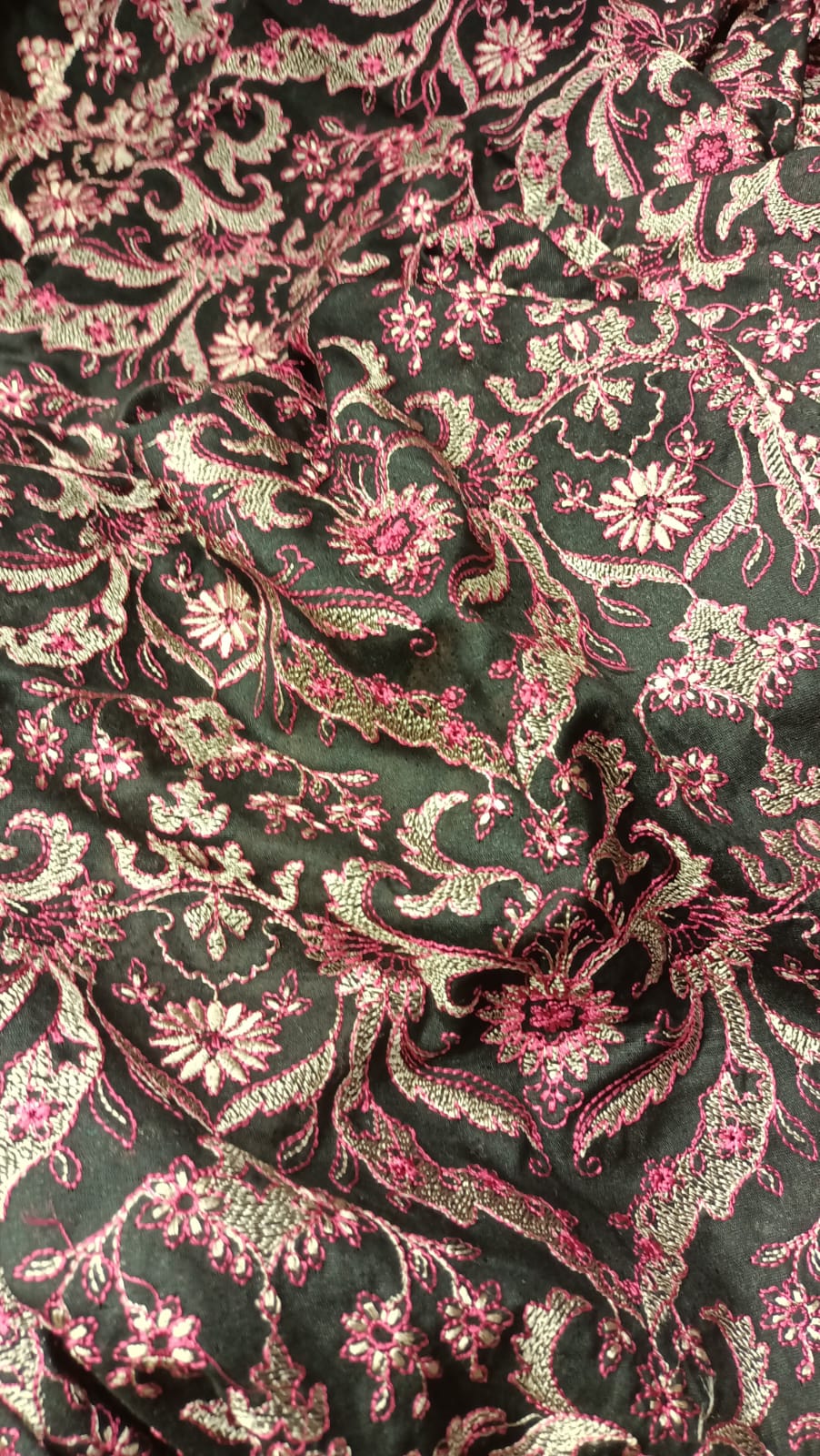 Karandi embroidered shawl