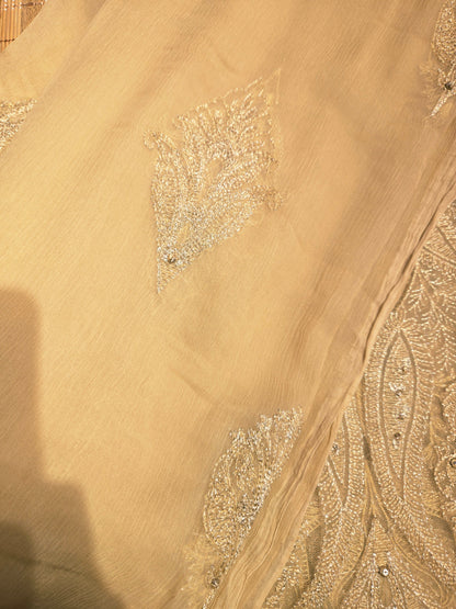 Cream Embroidered