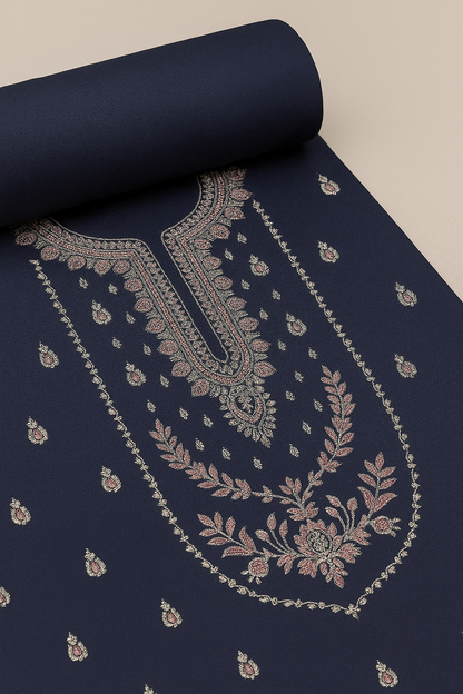 Midnight Bloom – Embroidered Lawn 2-Piece Suit