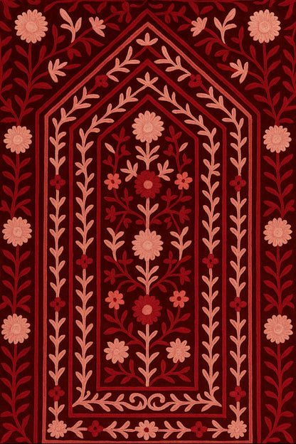 luxurious handcrafted Kashmiri wall tapestry