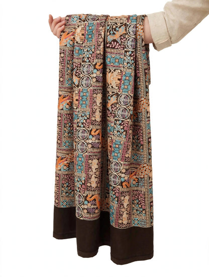Mastani - Dark Chocolate Brown Heavily Embroidered