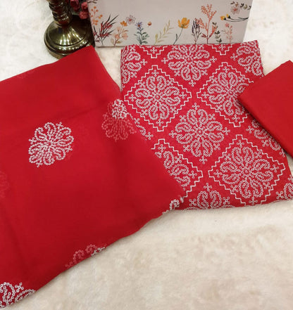 Scarlet Bloom bareeze lawn