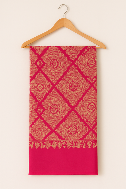 Luxurious pink pashmina shawl