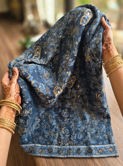 Noor-e-Kashmir - Handwoven Pure Pashmina Kani Shawl | Authentic Kashmiri Jamawar