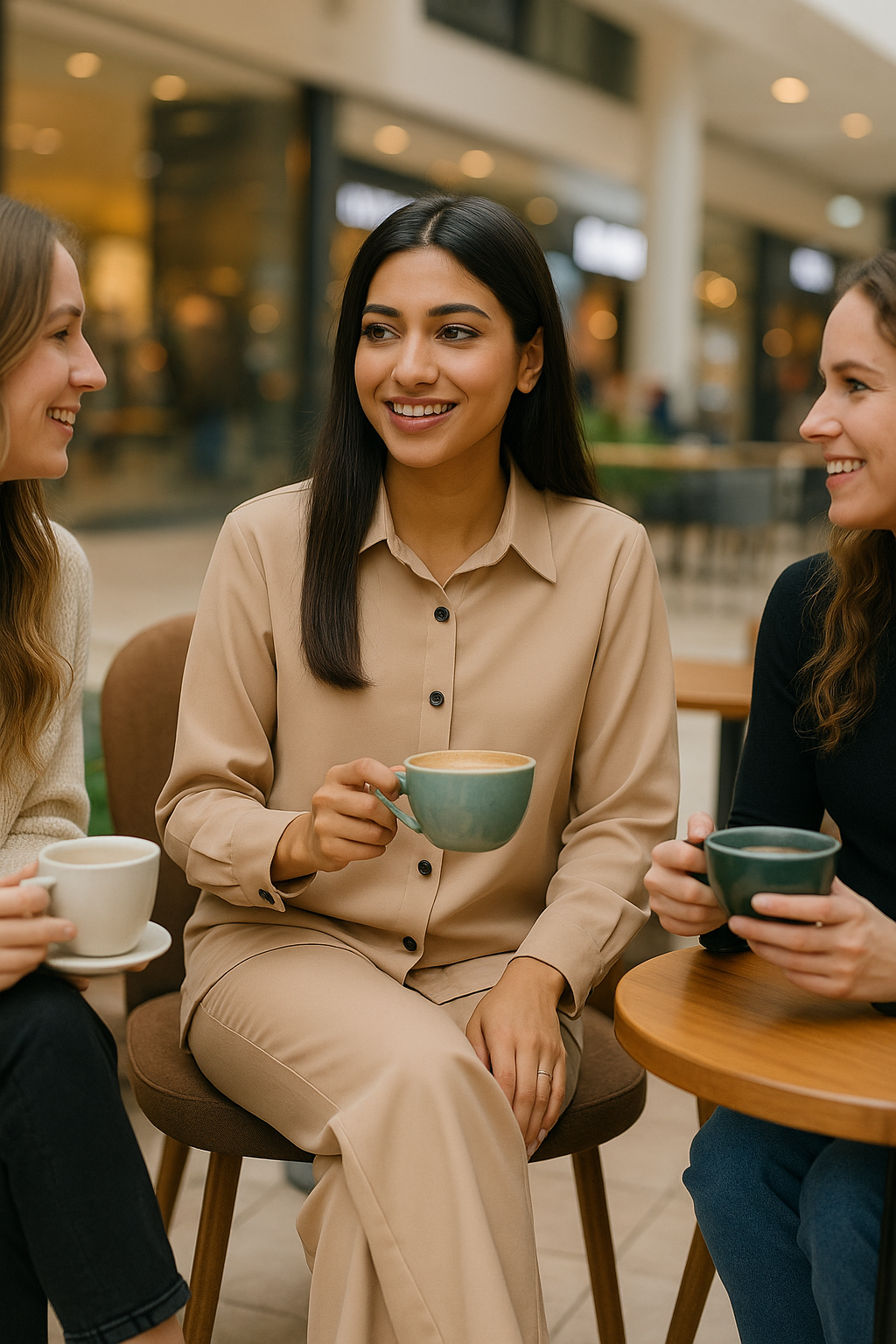 Beige Grip Co-ord Suit