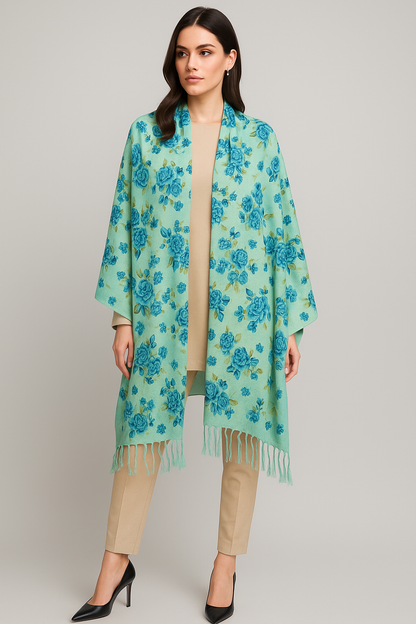 Floral Printed Pashmina Shawl  Soft, Elegant & Timeless